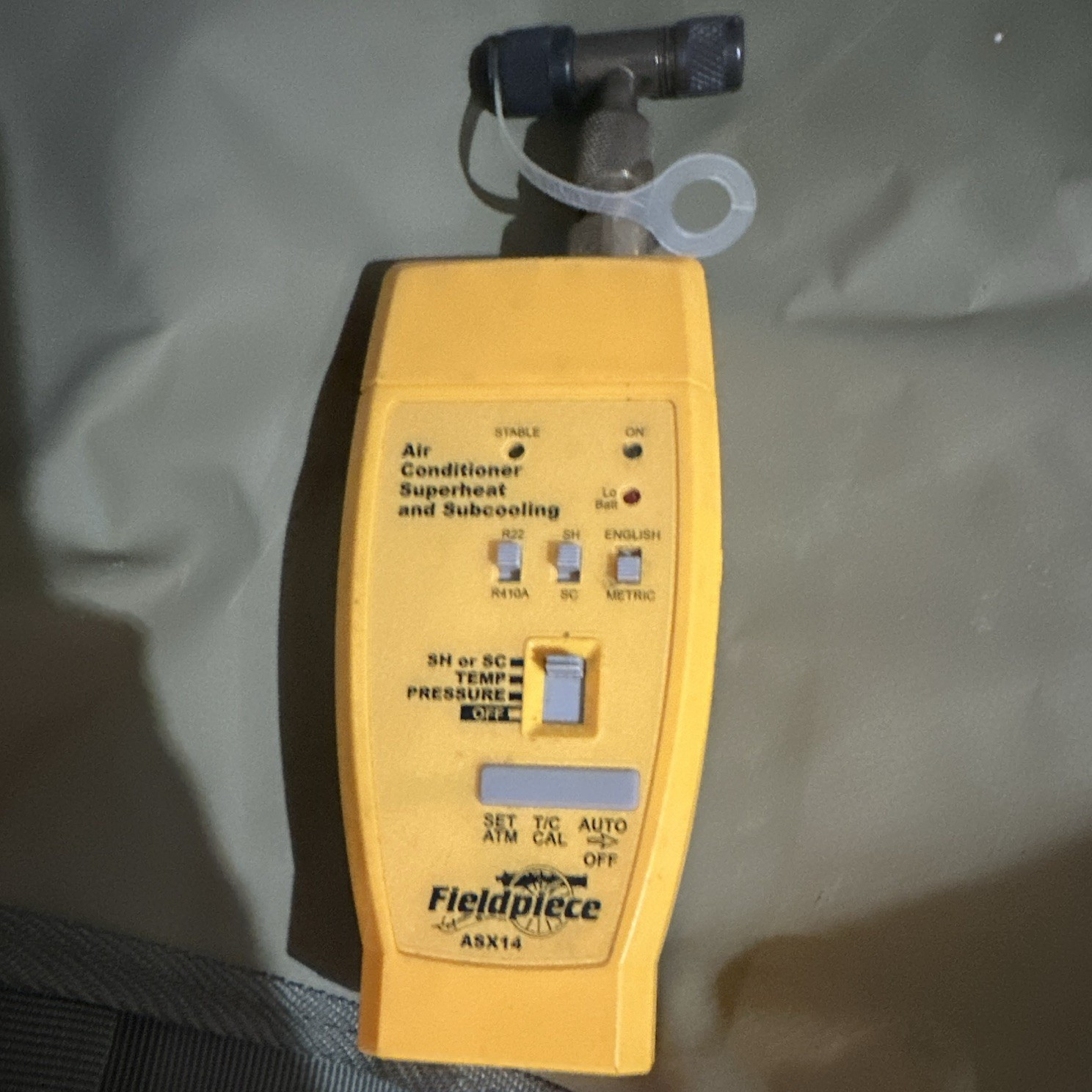 Fieldpiece ASX14 Digital Superheat/Subcool Gauge R22/R410A Micron Yellow