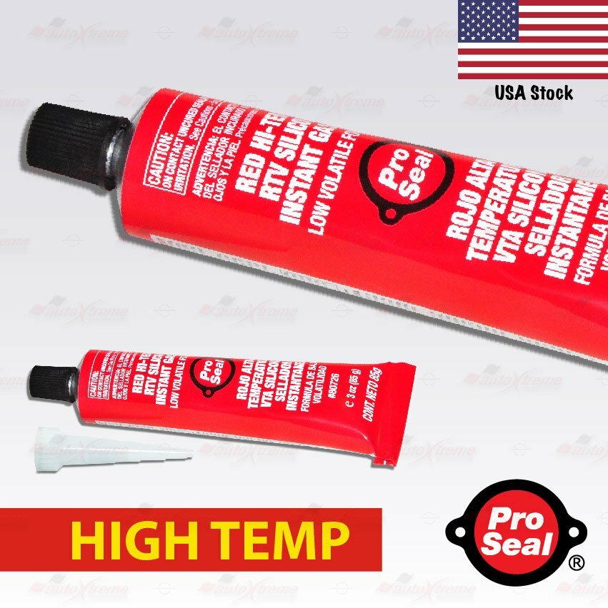 PS RED High Temp RTV Silicone Sealant Adhesive Intake Exhaust Manifold Gasket US