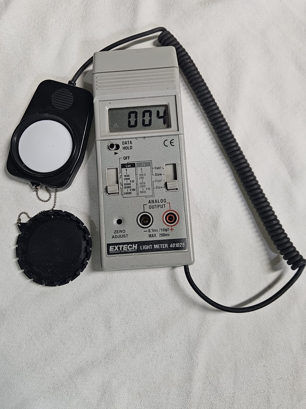 EXTECH Instruments Light Meter 401025 Q327202 LUX Fc Analog CE $Works$