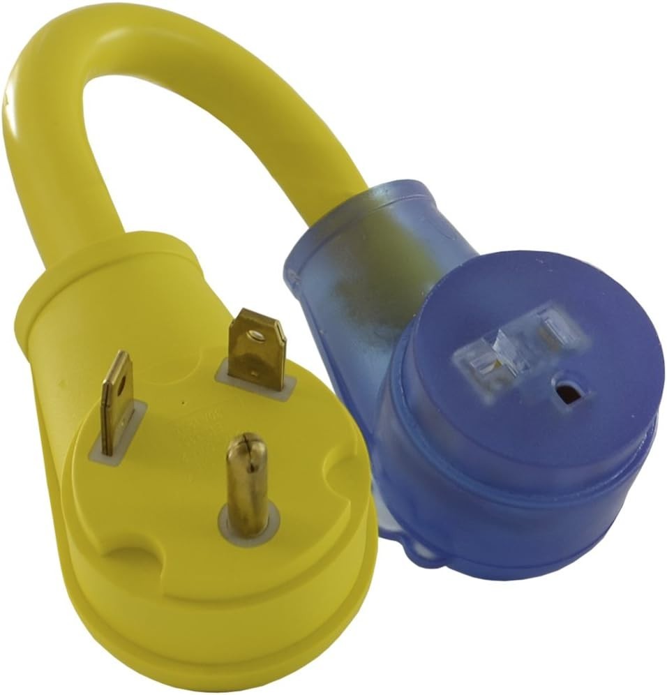 Conntek 14340 30 Amp RV to 15/20 Amp Pigtail Adapter Camper