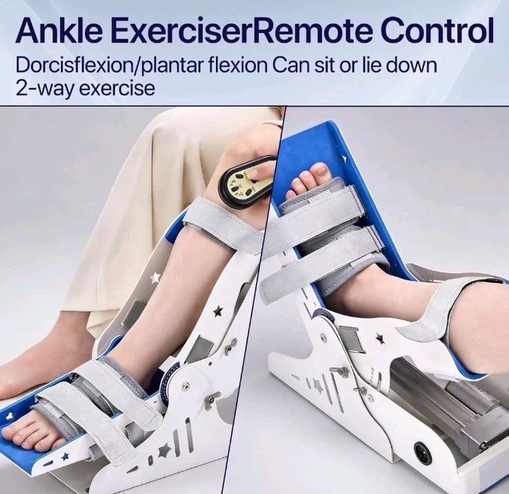 Electric Ankle Trainer, Ankle Joint Rehab Training Equipment with Remote Control