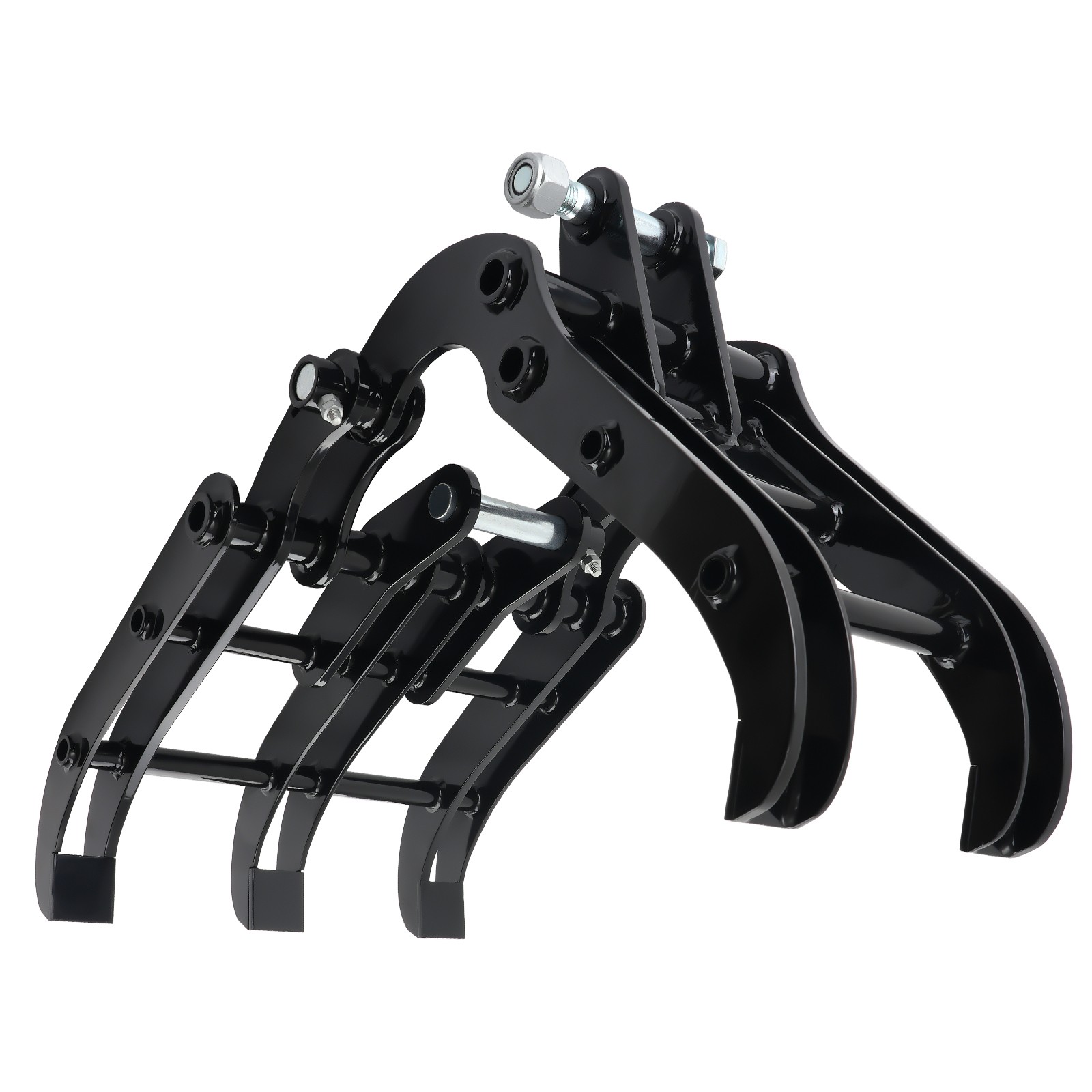 Durable Steel Grapple for Mini Excavator 0.8-1.8T Powder Coated Finish