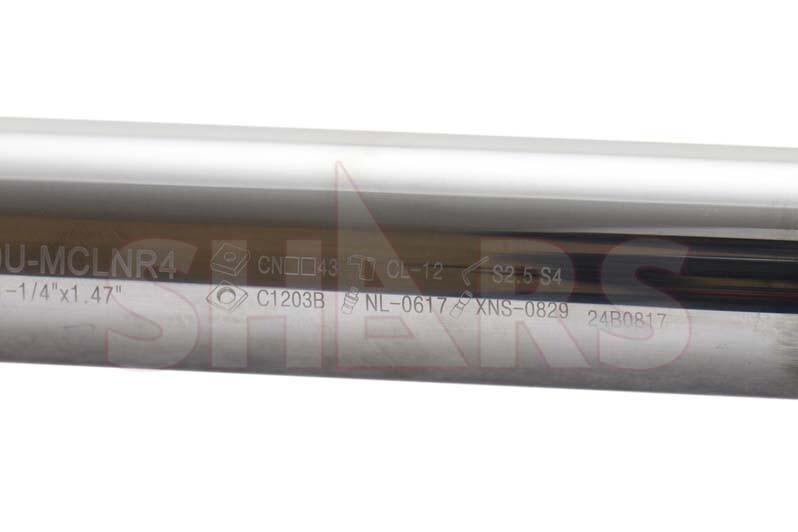 SHARS 1-1/4″ RH MCLNR Coolant Through Indexable Solid Carbide Boring Bar CNMG M]