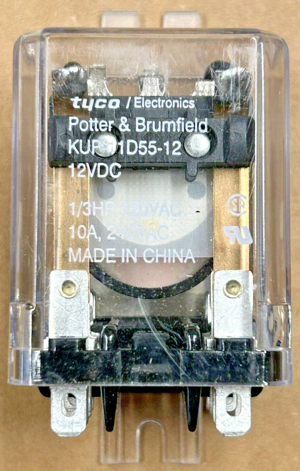 POTTER & BRUMFIELD KUP-11D55-12 Power Relay, NEW
