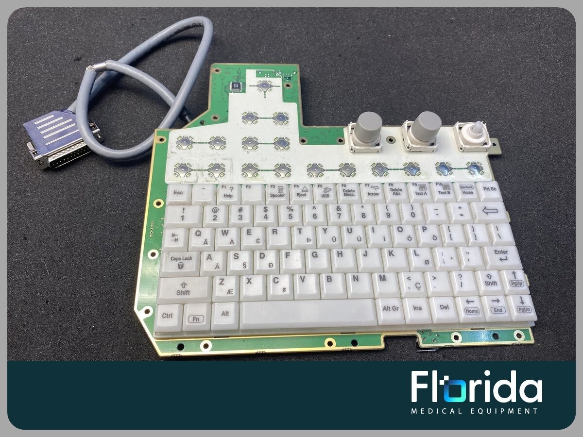 GE VOLUSON E8 ALPHANUMERIC KB PCB 4703190201 MLB MAIN PCB AND LEFT PN: KTI302962