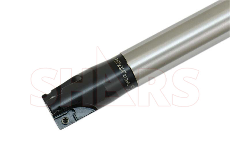7/8×3/4×7-7/8 90° 3FL Indexable End Mill W/Cert +5pc APKT Insert P