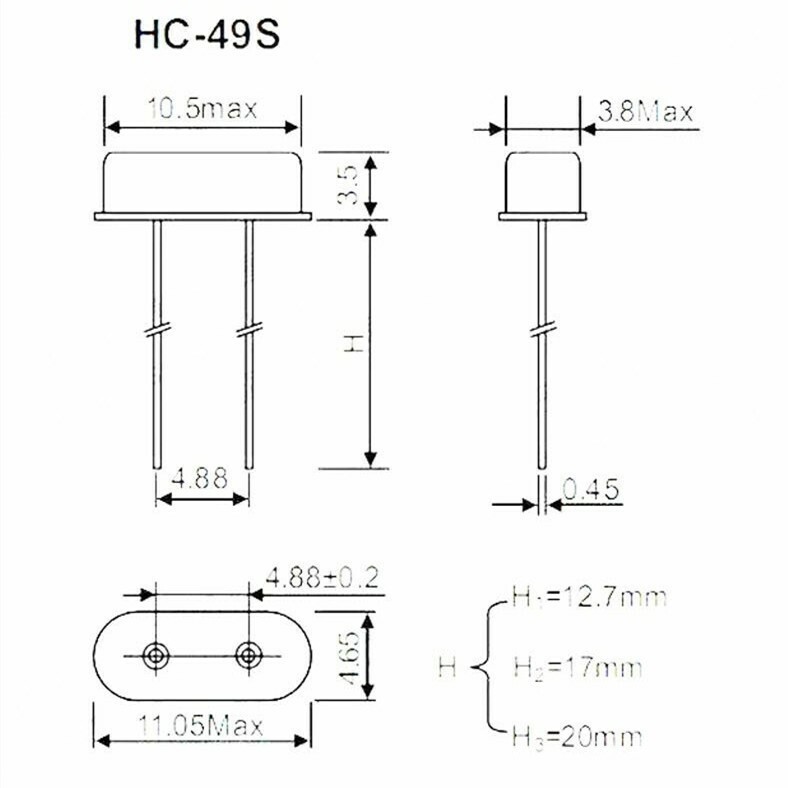 10pcs You Choose Values HC-49S Crystal Oscillator Arduino Raspberry Breadboard