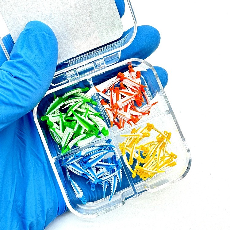 Mixed Disposable Plastic Wave Shape Dental Tooth Gap Composite Interdental Wedge