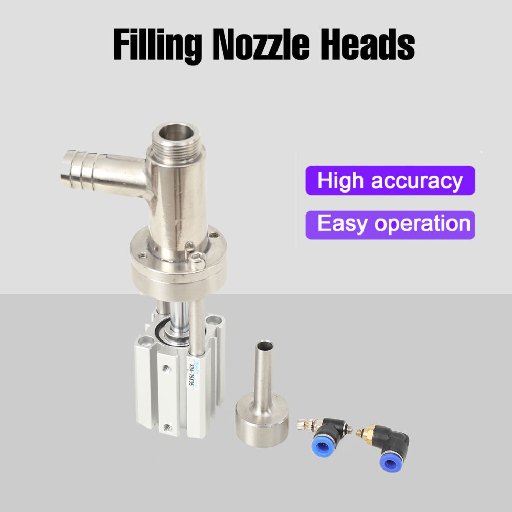 1000ml Anti-Drip Filling Nozzle Head For Liquid Paste Filling Machine Head 12mm