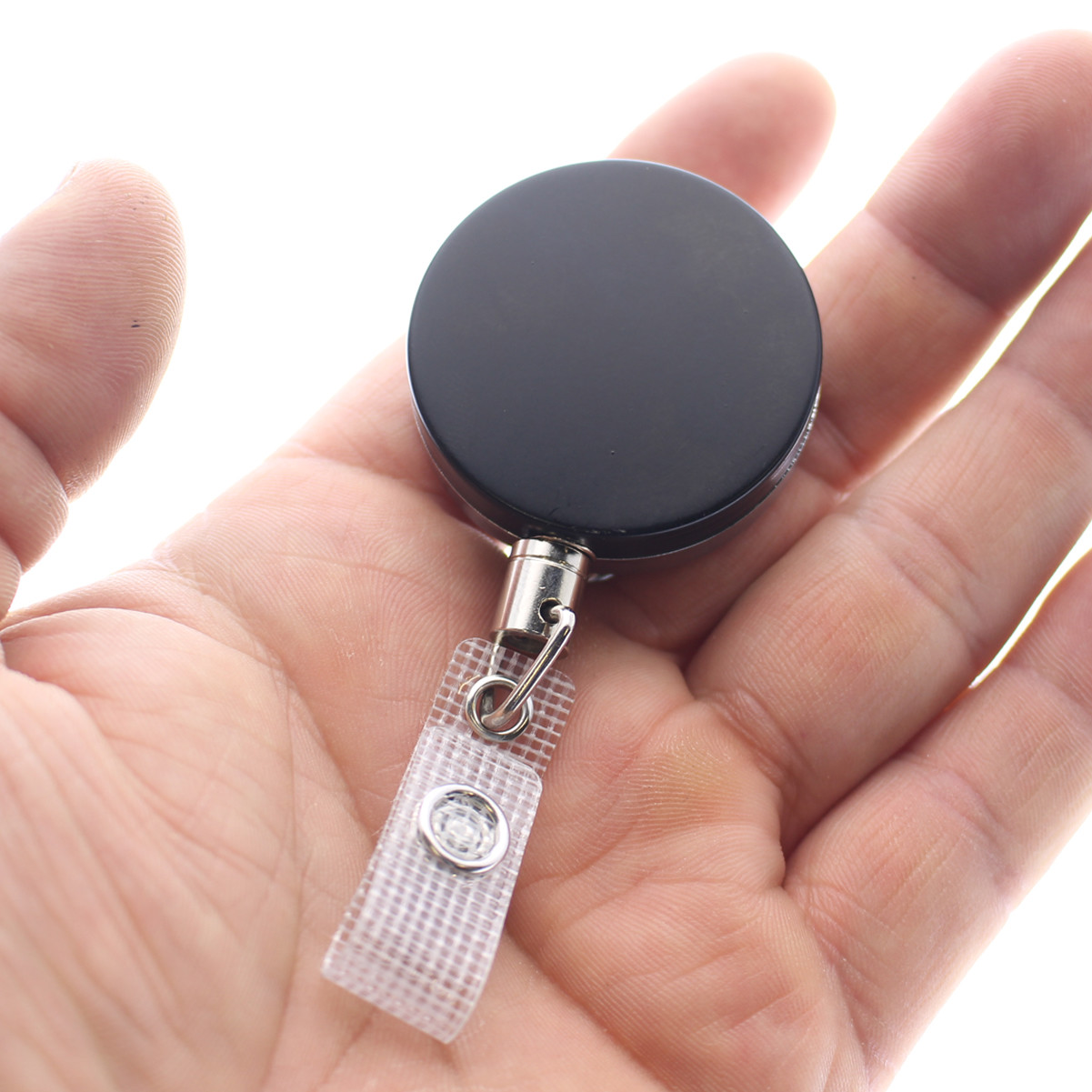 Heavy Duty Metal Retractable Badge Reel with Steel Cord Cable by Specialist ID