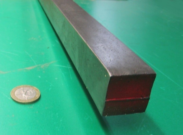 12L14 Square Carbon Steel Bars, 1 1/8″ Square x 1 Ft Length