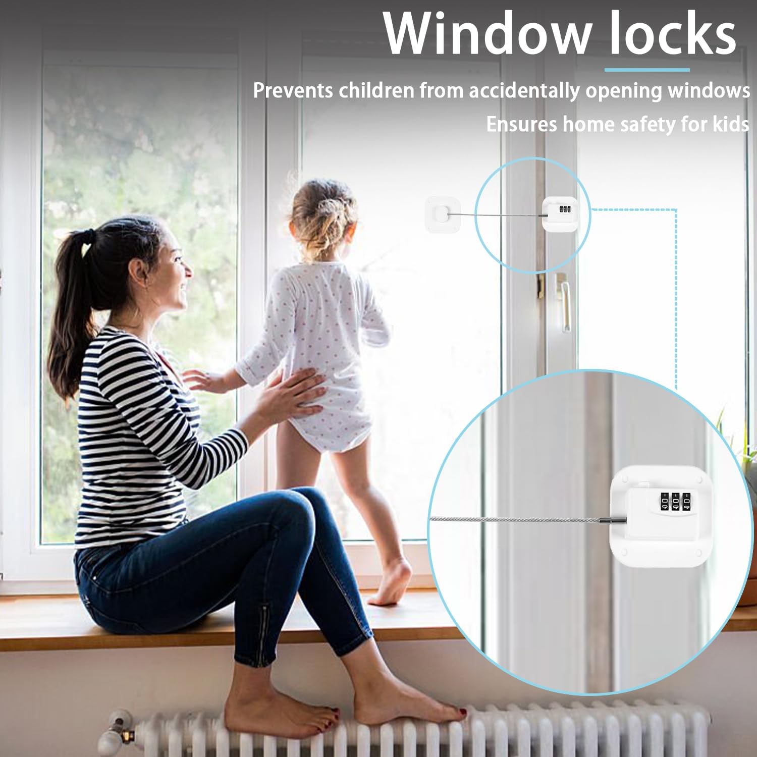 Fridge Lock Refrigerator Freezer Childproof Locks for Cabinets and Drawers Ea…