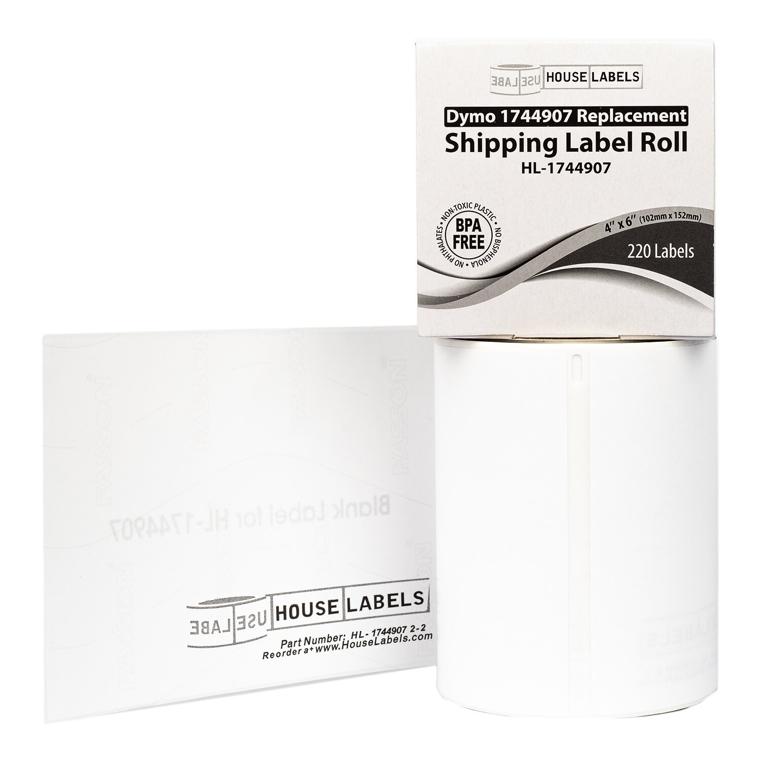 DYMO LW 1744907 4XL 4×6 (4″x6″) Direct Thermal Labels – (20) Rolls of 220