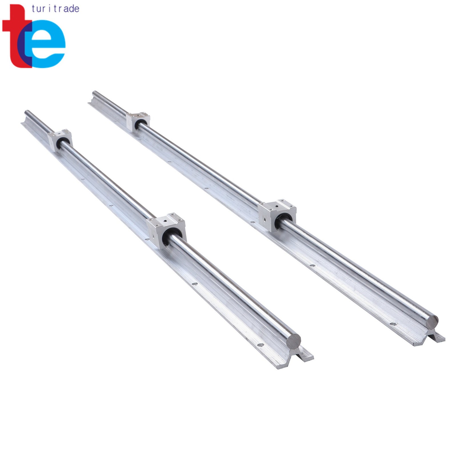 Precision SBR16 1500mm Guide Rails + 4 Carriages CNC Machine Parts