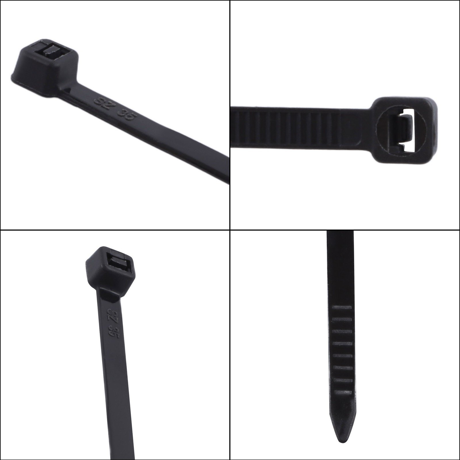 1200pcs Zip Ties 14 Inch 50lb Tensile Heavy Duty Self-Locking Nylon 0.18in