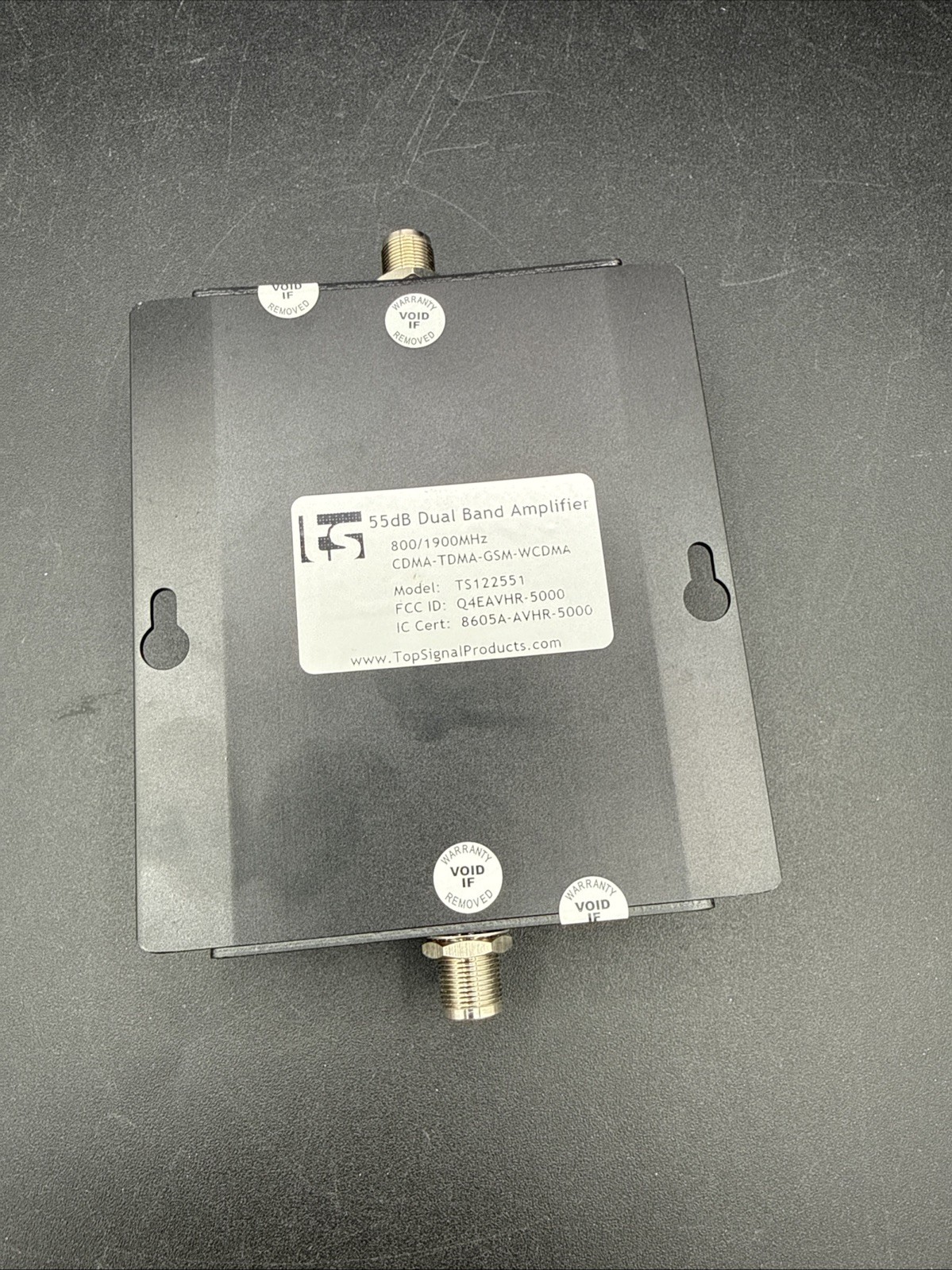 55DB Dual Band Amplifier Signal Booster 800/1900 MHZ Top Signal TS122551