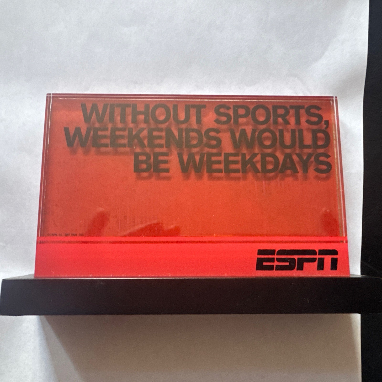 Hallmark ESPN Office Desk Plate Without Sports there’d be No Next Year Fandom