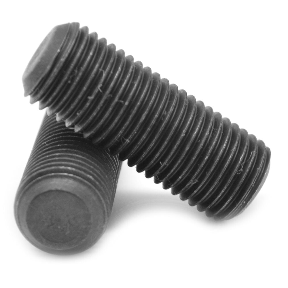 5/16″-18 x 1″ Coarse Thread Socket Set Screw Flat Pt Black Oxide