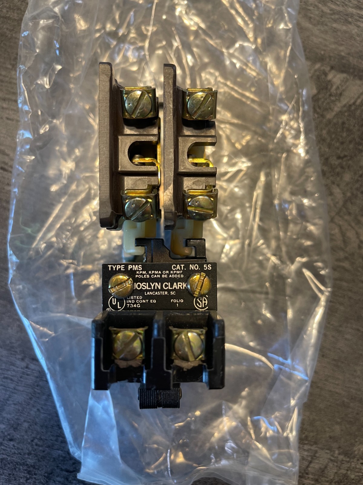 Joslyn Clark 5SWW-76 BUL. 7305 TYPE PMS Slim Jim Relay *NEW*