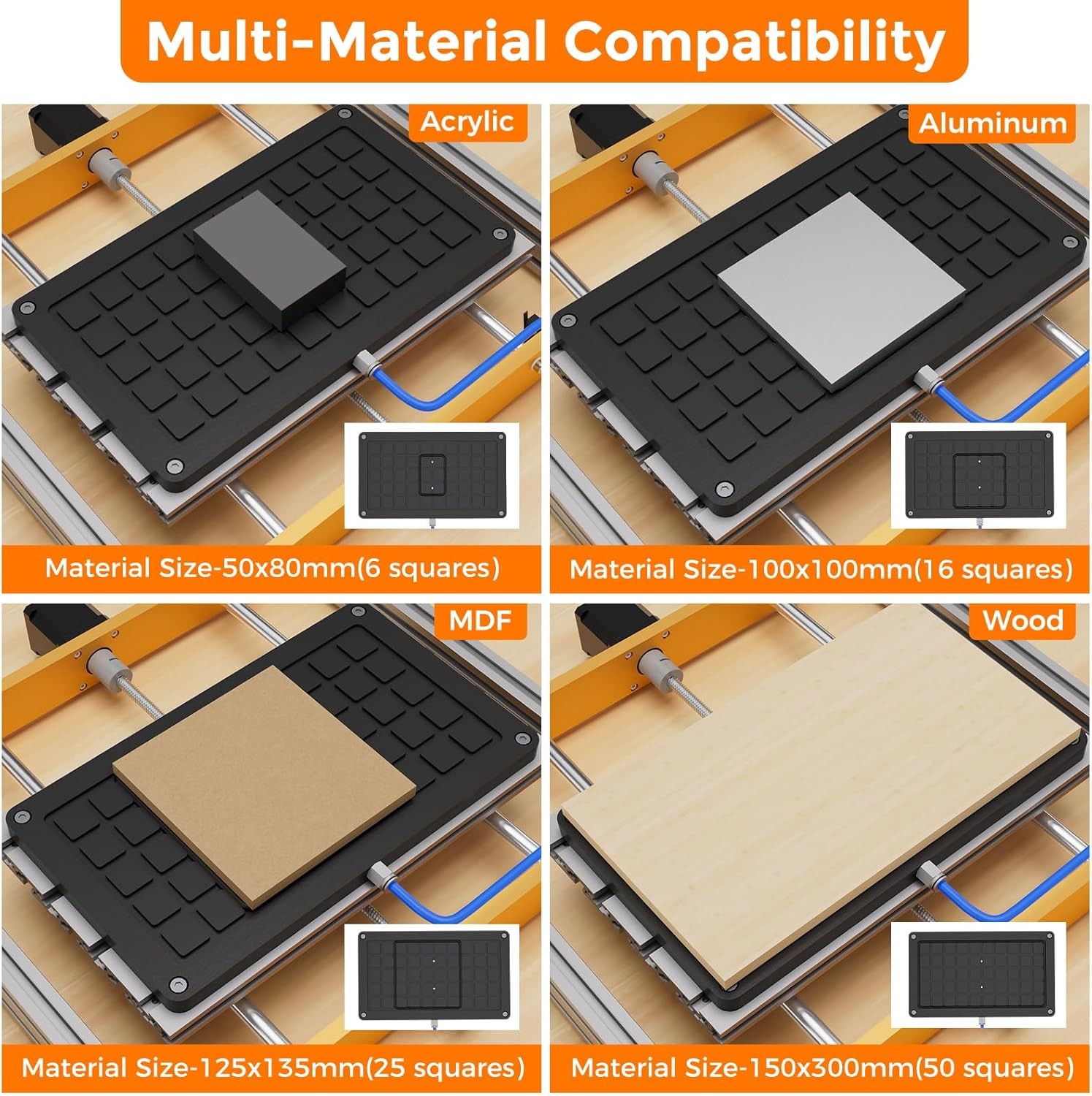 3018 Bakelite Vacuum Table for CNC Series CNC Machining – single sided
