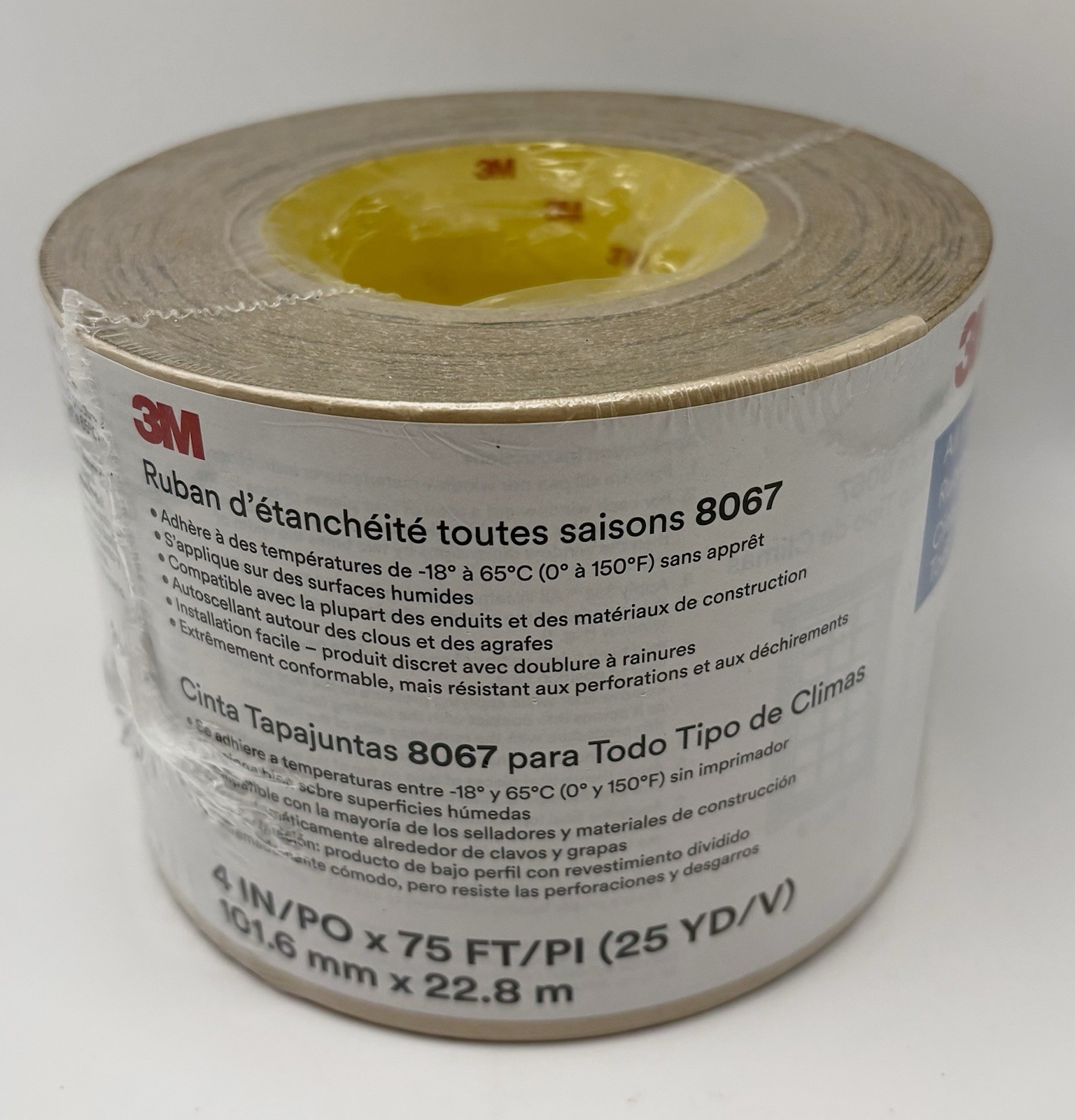 3M 8067 Brown All Weather Flashing Tape 4 W in.x75 L ft.