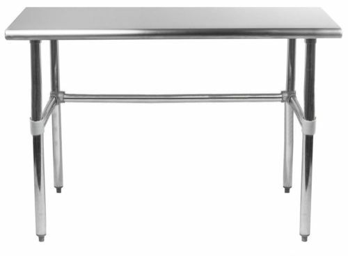 Stainless Steel Food Prep Appliance Storage DIY Work Table Open Base 16”x48”