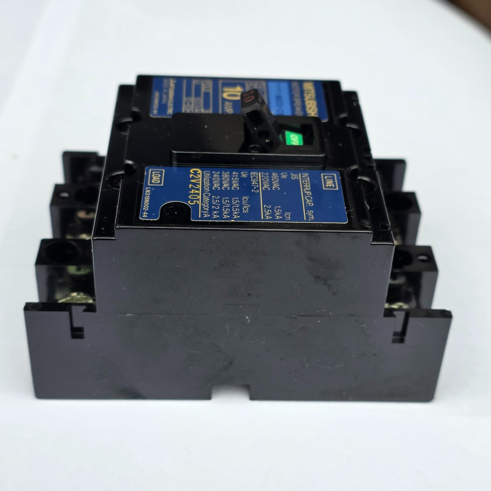 Mitsubishi MB30-CS 10A 3 Pole Motor Circuit Breaker 220VAC Open Box Japan