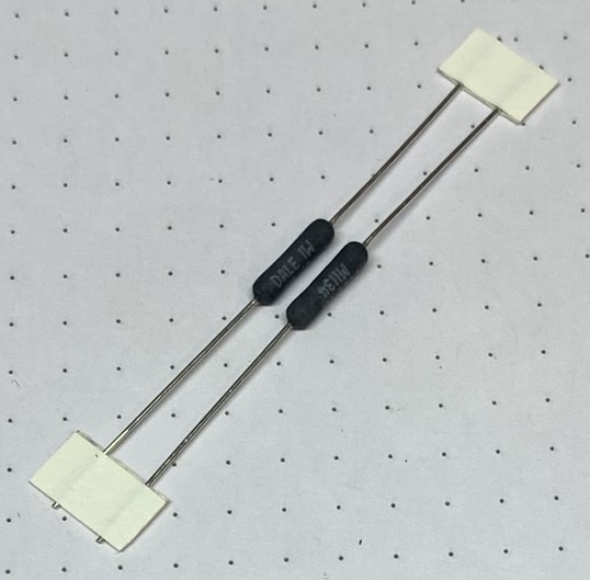 50 Ω, 1 Watt, 1%, Moisture Resistant Wirewound Resistor, Dale Brand, 2 Each