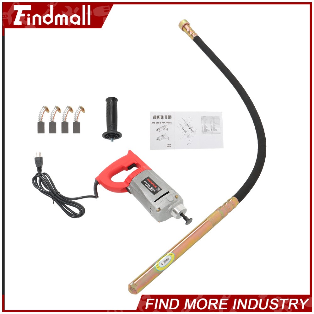 Findmall 1500W Construction Tools Electric Concrete Vibrator 4.5 Feet Long Shaft
