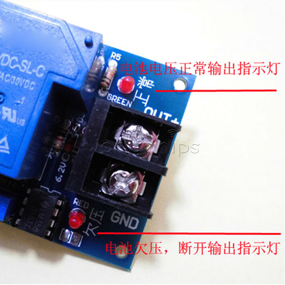 12V Battery Protection Board Discharge Anti-Over Automatic Restore Low Voltage