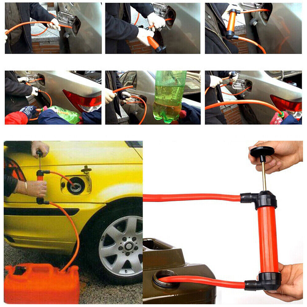 Fluid Extractor Pump Hand Manual Suction Car Oil Fuel Transmission Transfer-Tool