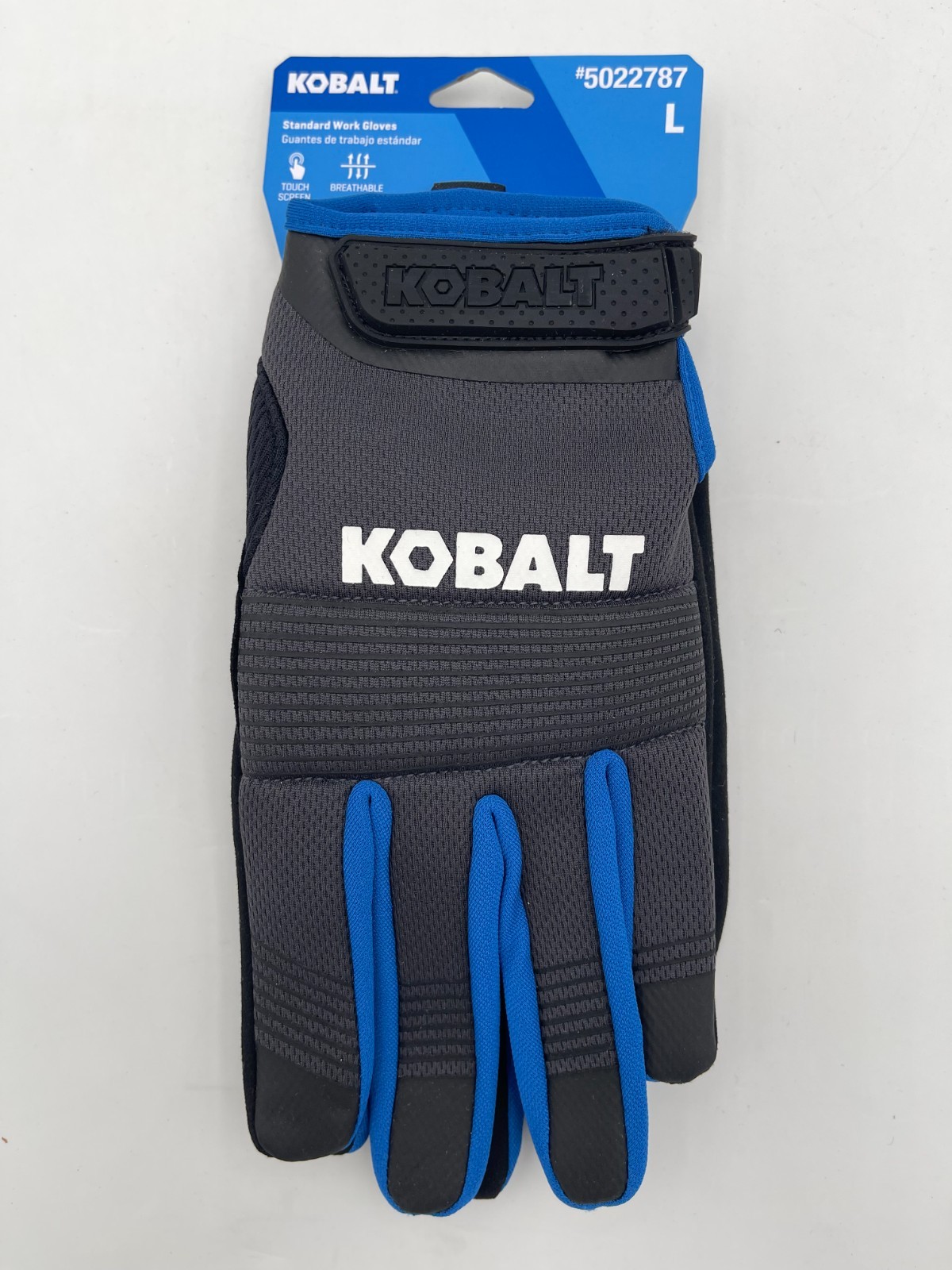 Kobalt Black Synthetic Leather Mechanical Repair Gloves 3 Pairs (Touch Screen)