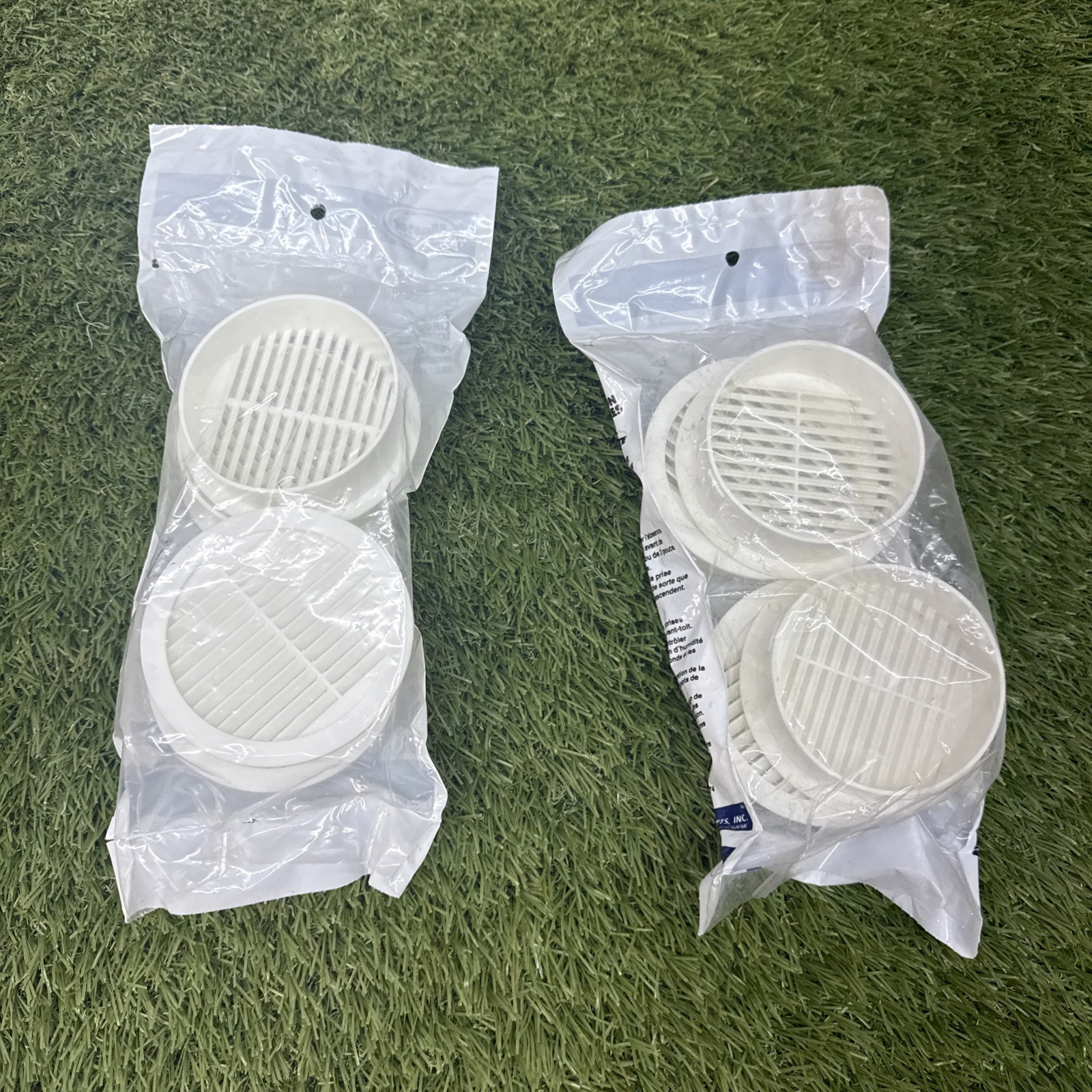3-pack lot 4/pc Master Flow 3” Circular Louvers Soffit Vents Wall Heat Moisture
