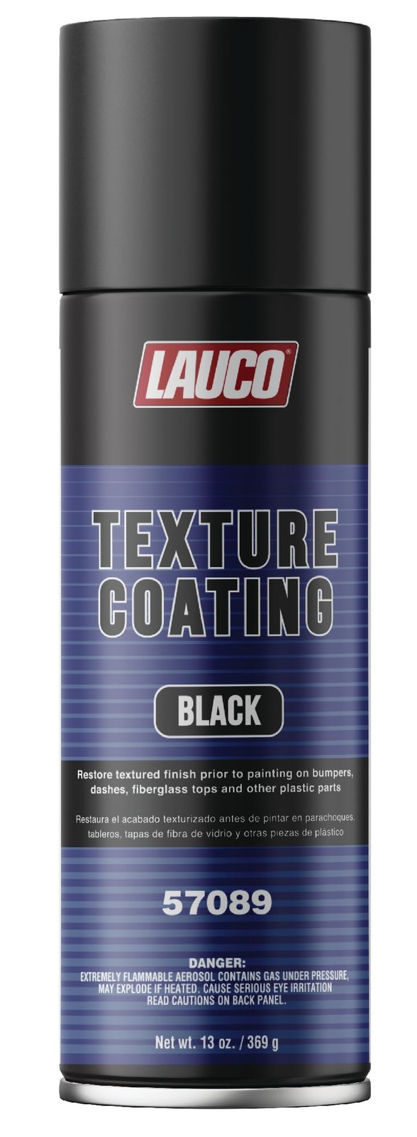 LAUCO Texture Coating Black 13 oz Aerosol Spray, Professional Automotive Trim