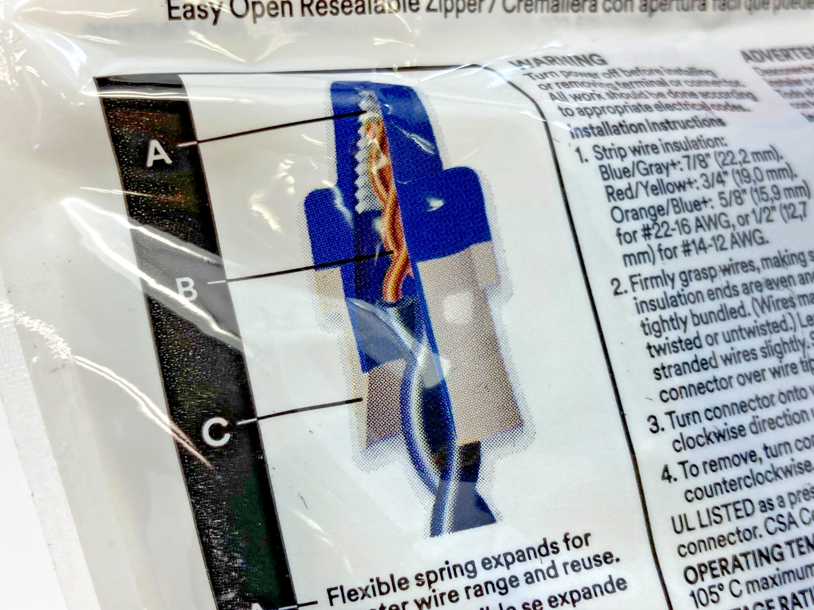 3M Performance Plus Universal Wire Connectors Blue/Gray, Red/Yellow, 30-Pk (2x)