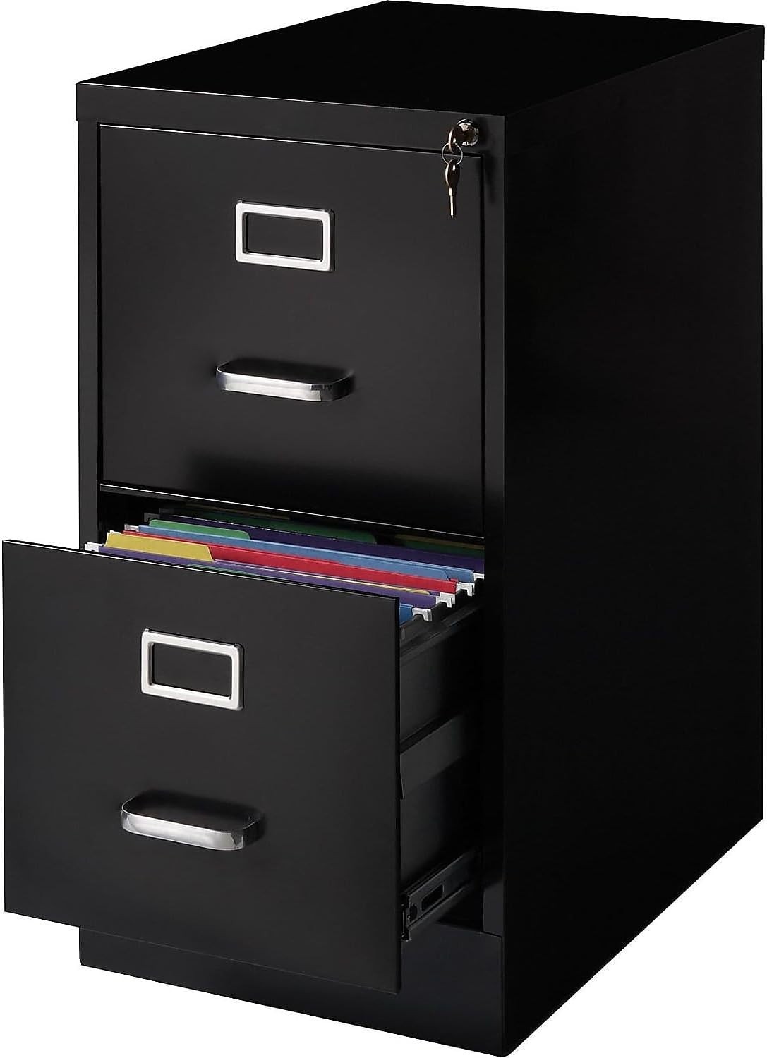2-Drawer Vertical File Cabinet Letter Size Documents Lockable 22″ D x 15″ W x