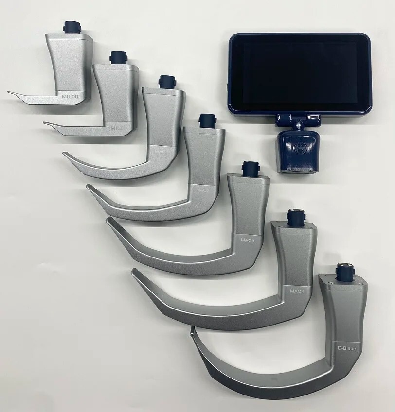4.5 inch Touch screen Digital Video Laryngoscope Reusable Sterilizable Blades