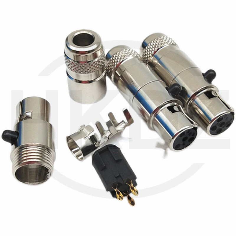 Mini XLR Connector 3 4 5 6 7 Pin Male Female Panel Plug Socket Microphone Audio