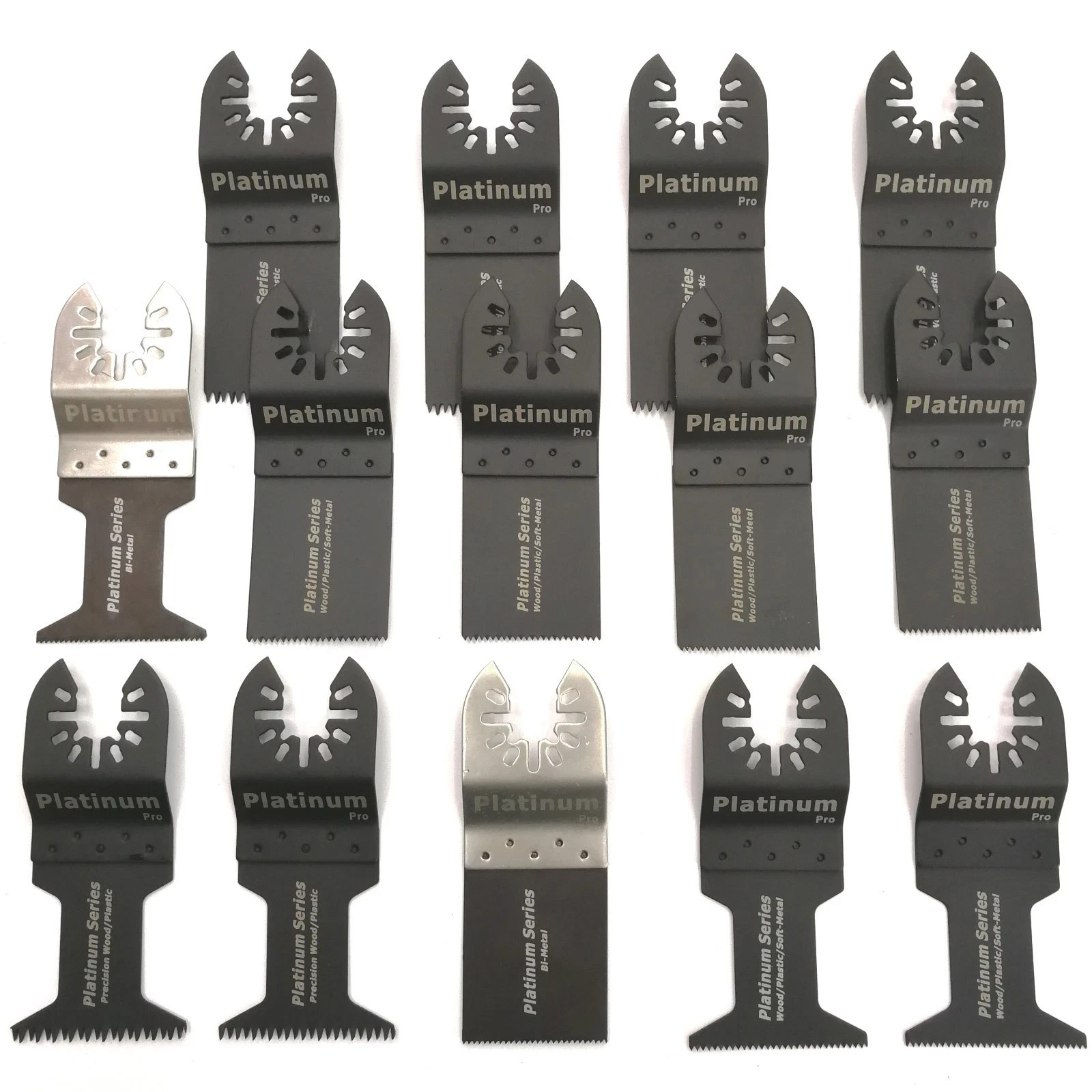 14 PC Universal Saw Blade Oscillating MultiTool Multi Tool Wood Metal Cutter