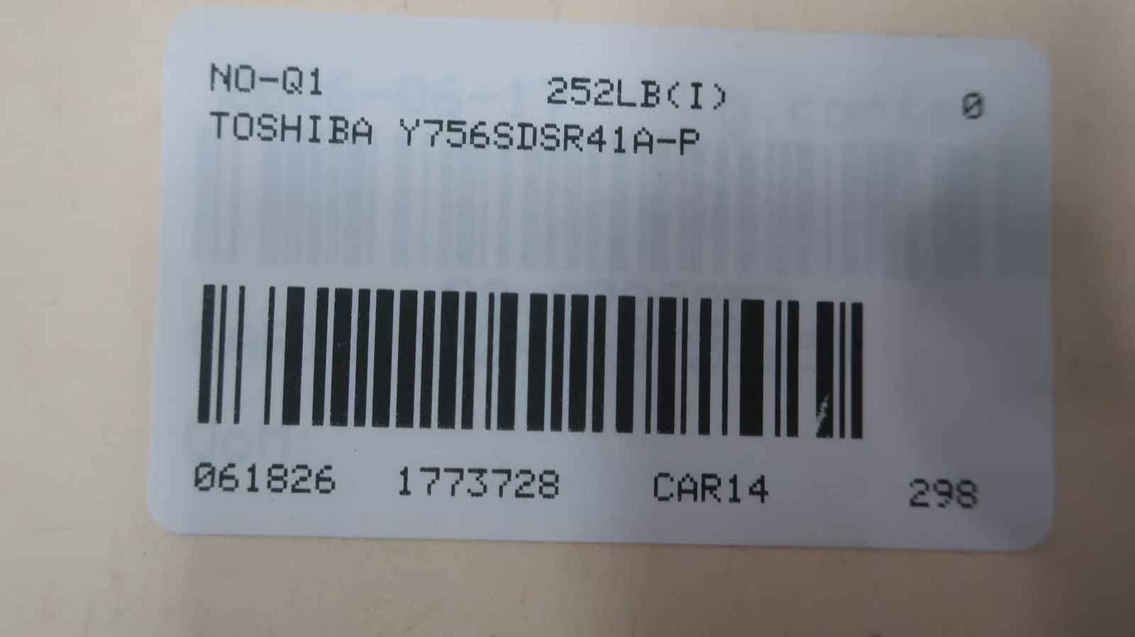 Toshiba Y756SDSR41A-P Ac Motor 254t 7.5hp 1170rpm 1.625in 230v-ac 460v-ac 3ph