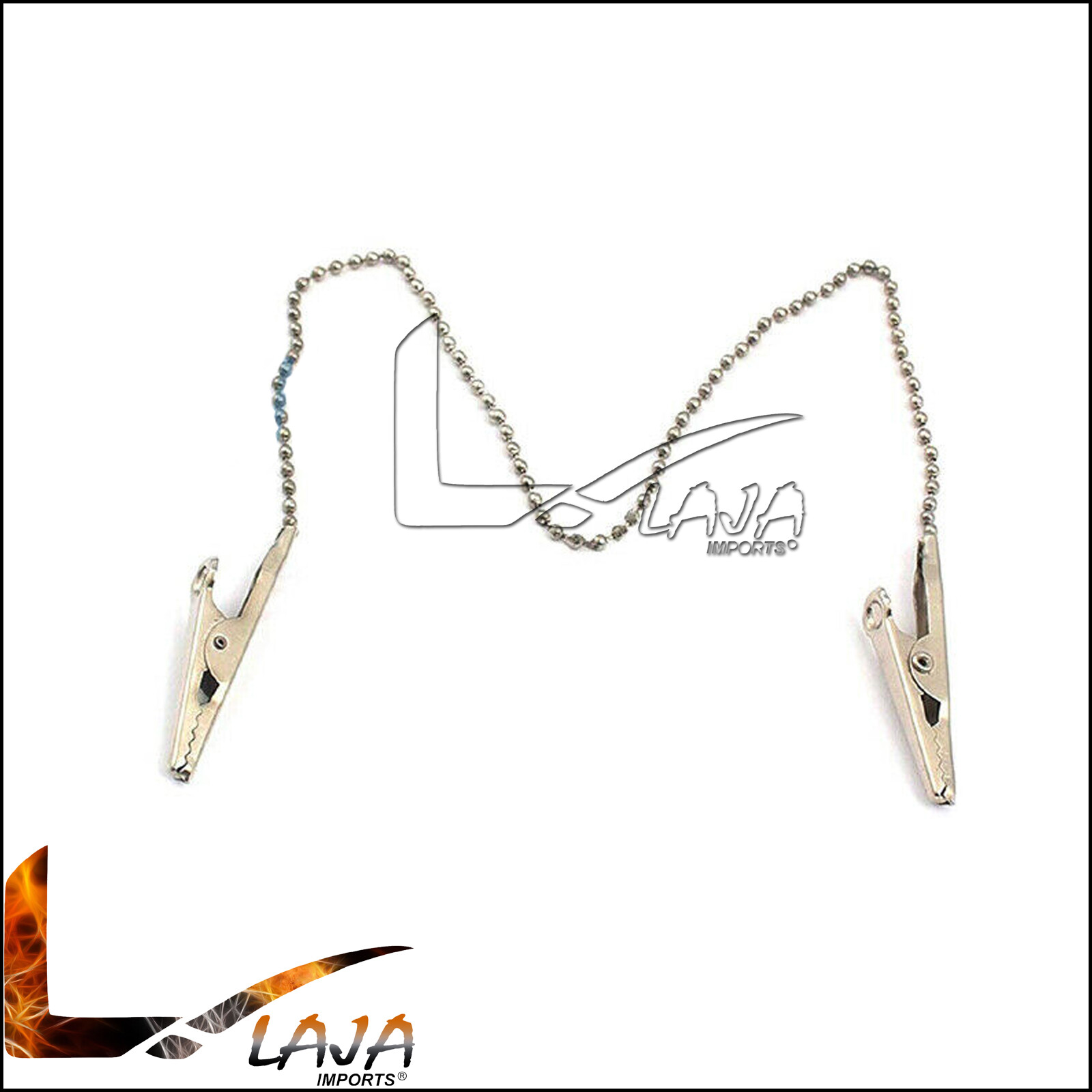 Napkin Holder Chain Dental Bib Clips Flexible Metal Ball Orthodontic Instruments
