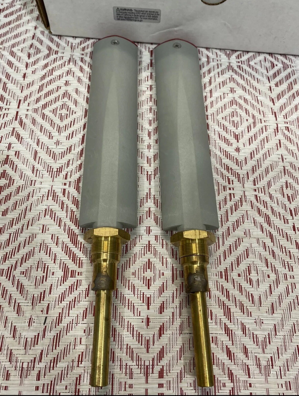 NEW QTY:2 Weksler Glass Thermometer 0-80 Degrees Celsius, 20-180 Fahrenheit 10”