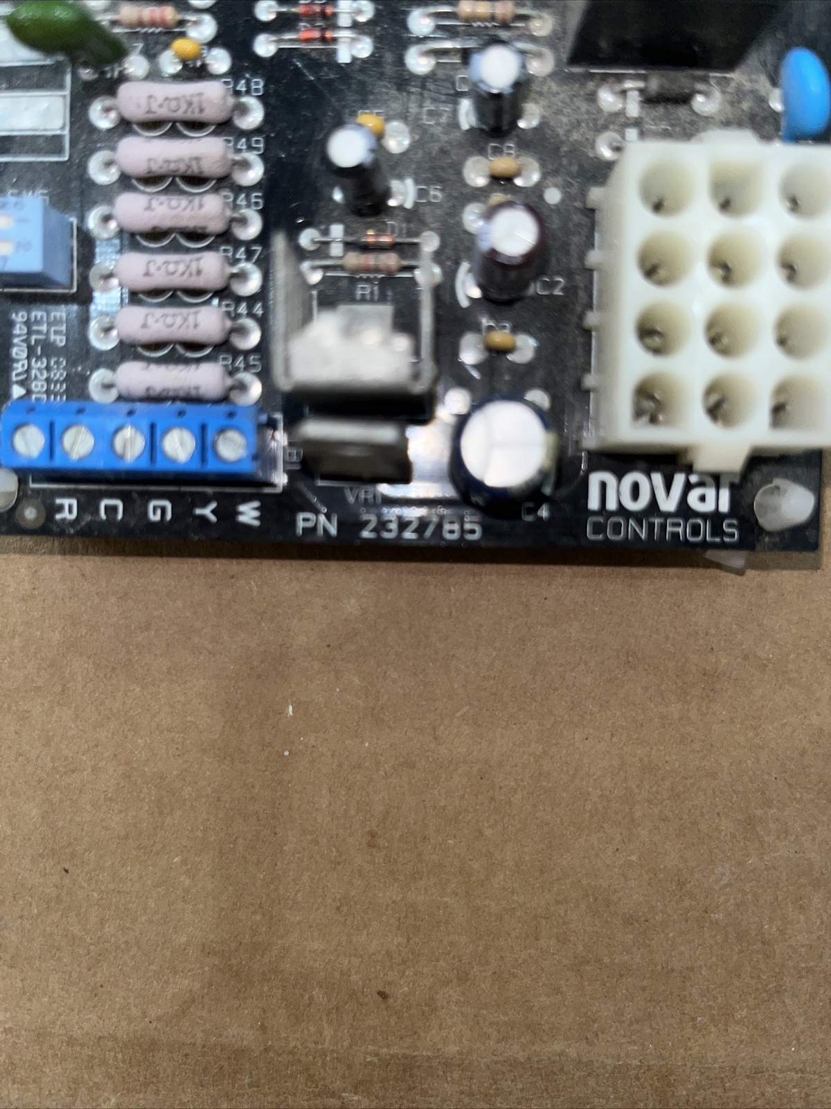 Novar Controls PTAC Control Board PN: 232785 232785 25X47