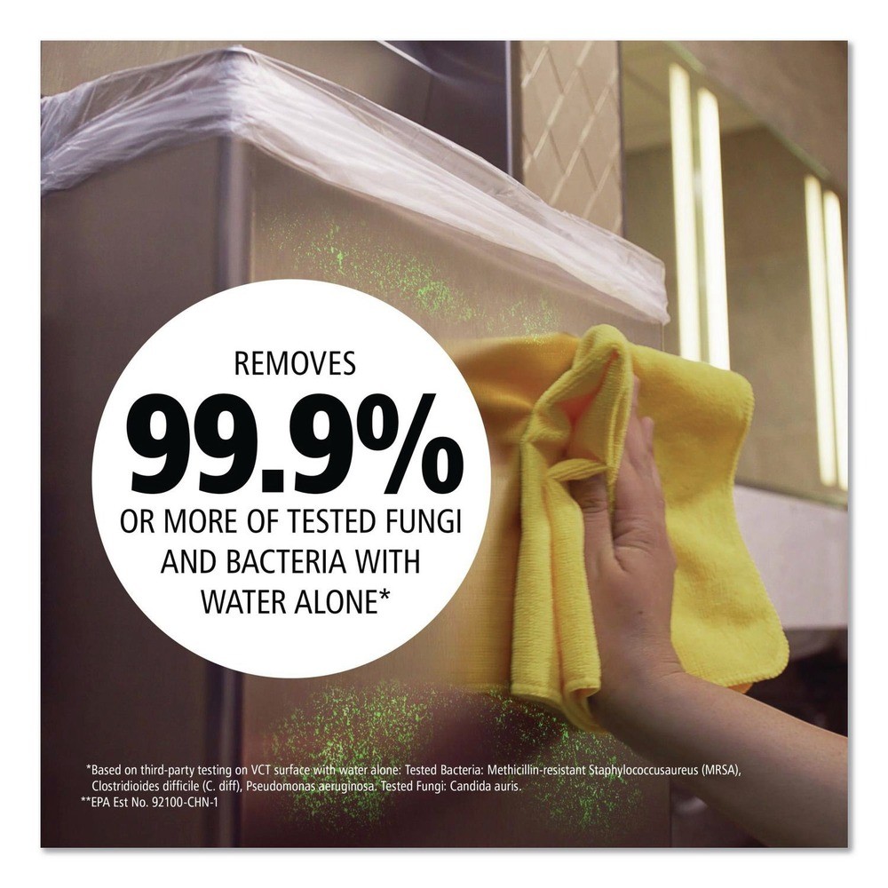 Rubbermaid Commercial 1820580 12″ x 12″ Microfiber Cloths – Yellow (24/PK) New