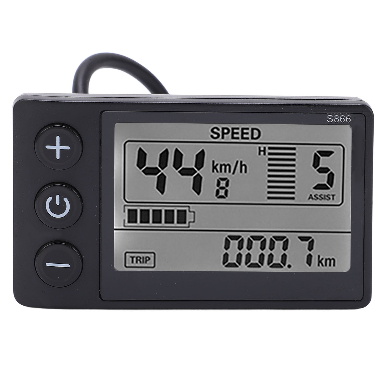 Electric Cycle S866 LCD Display Meter 24V 36V 48V Control Panel With Water XSKK