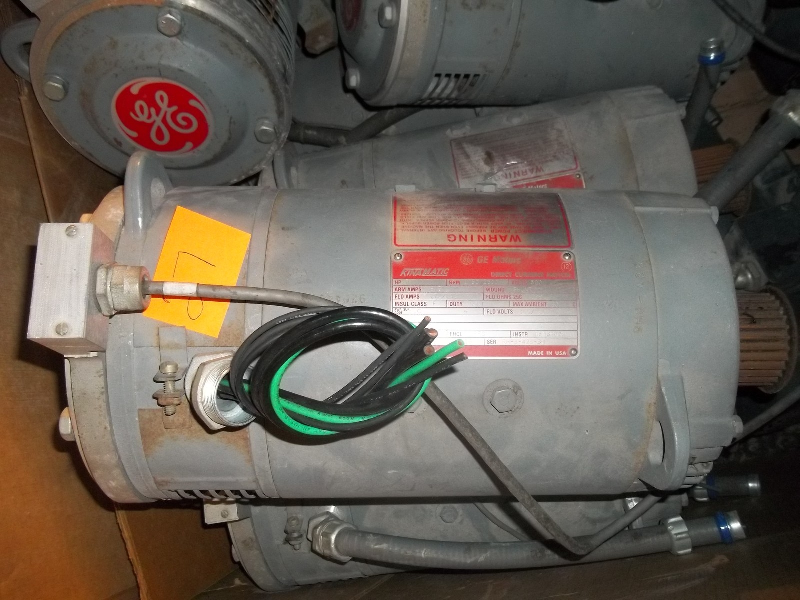 GE KINAMATIC 5HP DC MOTOR 5CD144FA002B016 CDL186AT 1750/2300RPM (OR33)