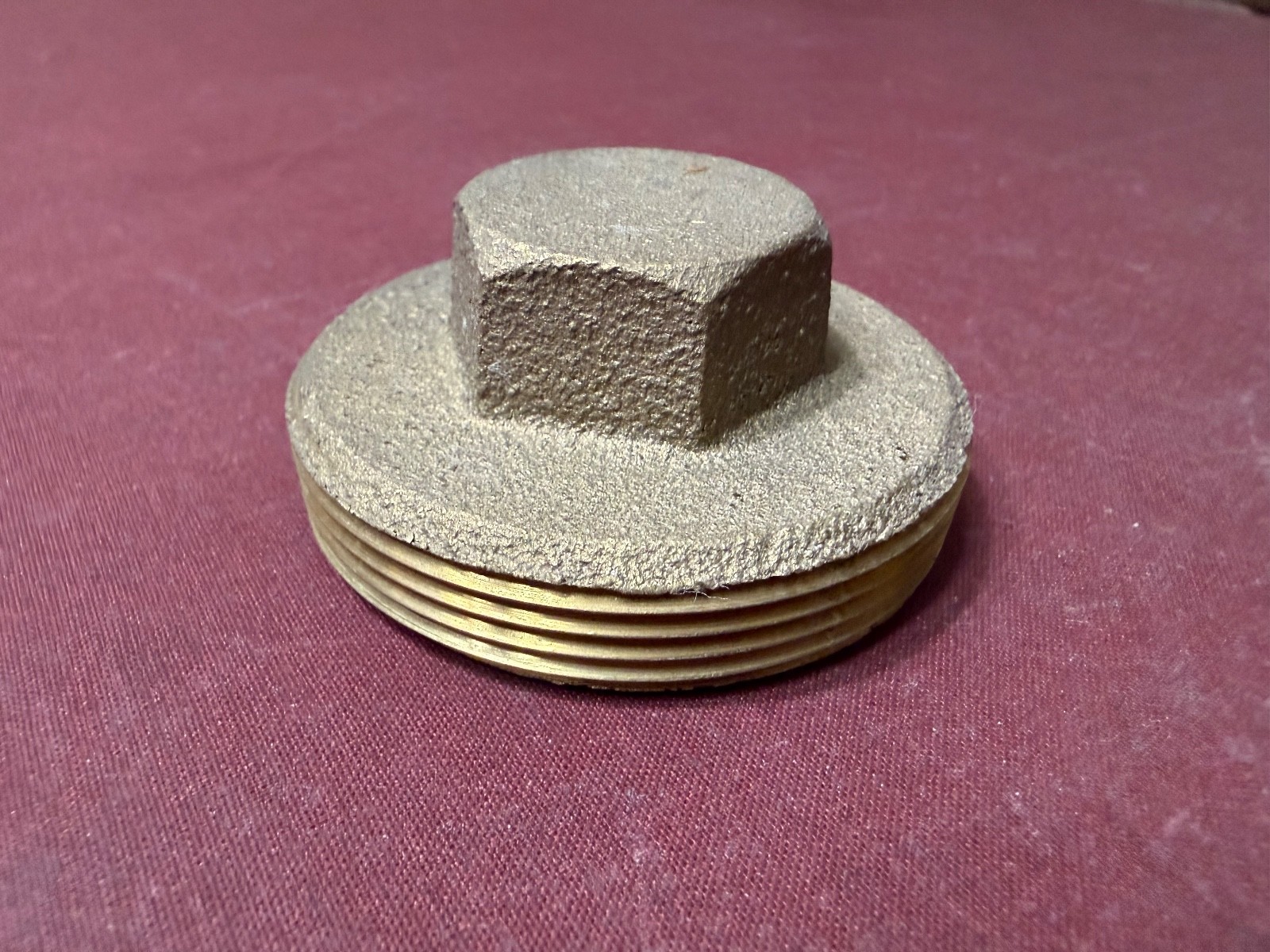 Unknown Brand 2″ Brass Clean Out Plug, Heavy Duty