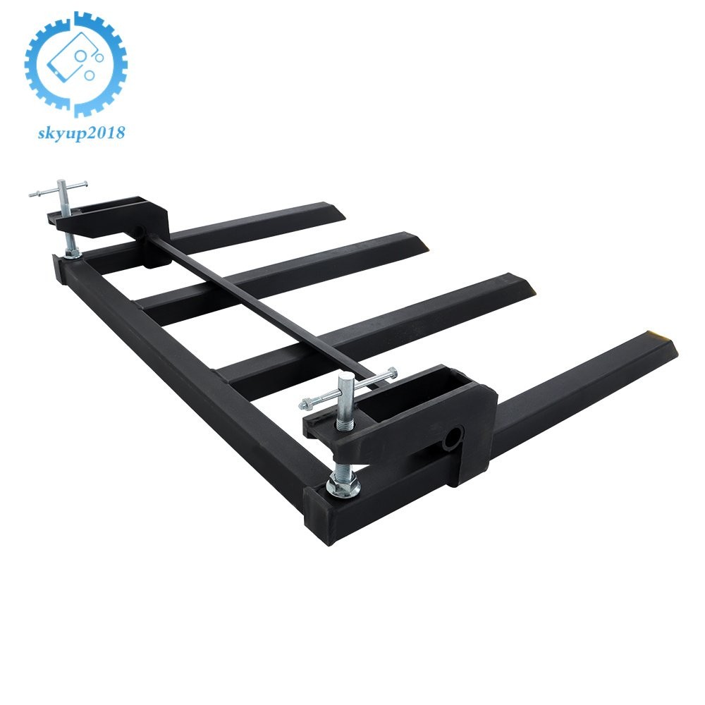 42″ Clamp On Heavy Debris Fork 2500 Lbs Universal For Tractor Skid Steer Buckets