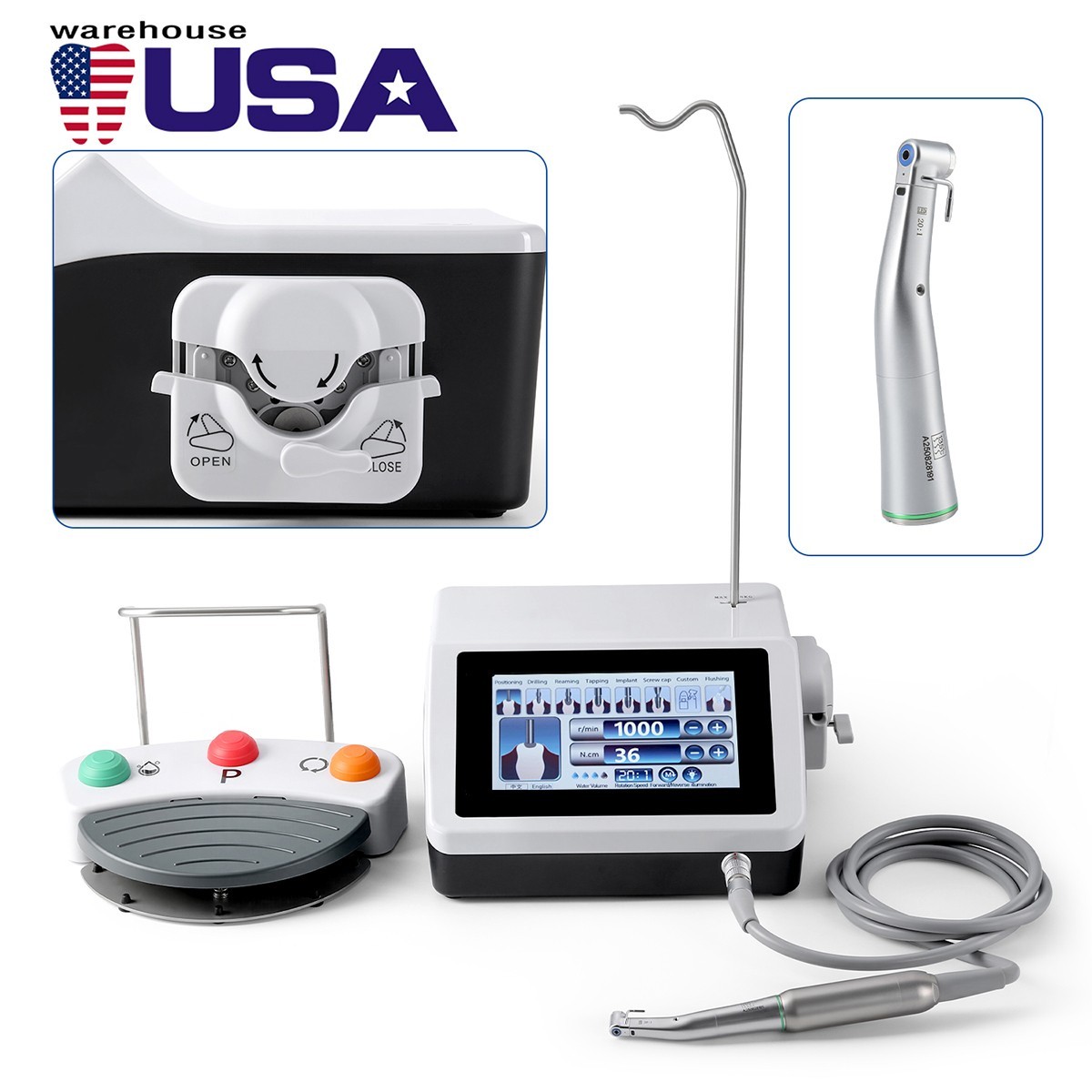 Dental Implant Motor System LED / 2in1 Piezo Surgery Bone Cutter Implant System