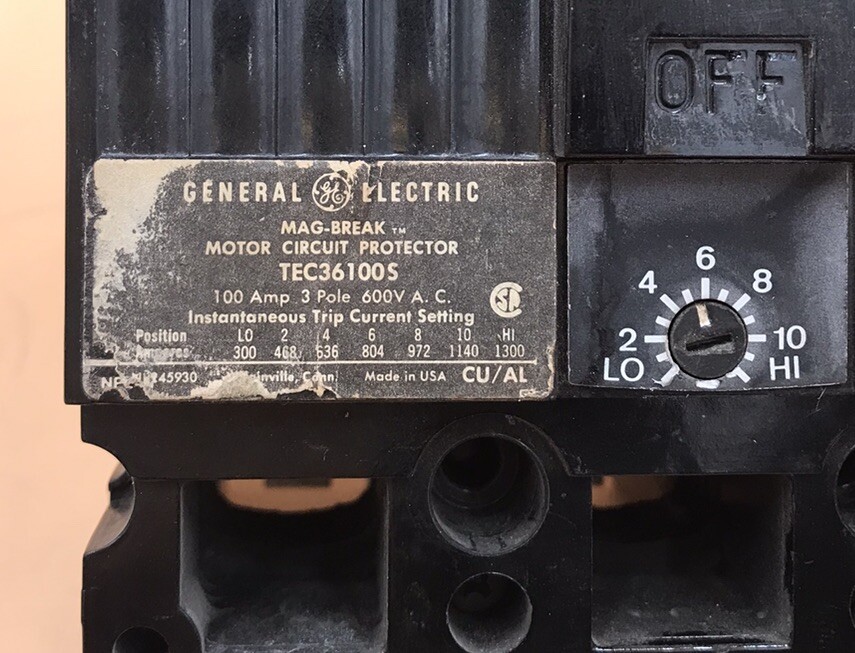 HOUSTON STOCK GE TEC36100S TYPE TEC 100 AMP REFURBISH FREE 2 DAY AIR BUY NOW